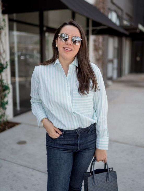 EUC AYR The Deep End Button Down Shirt in Teal Wasabi - Picture 2 of 16